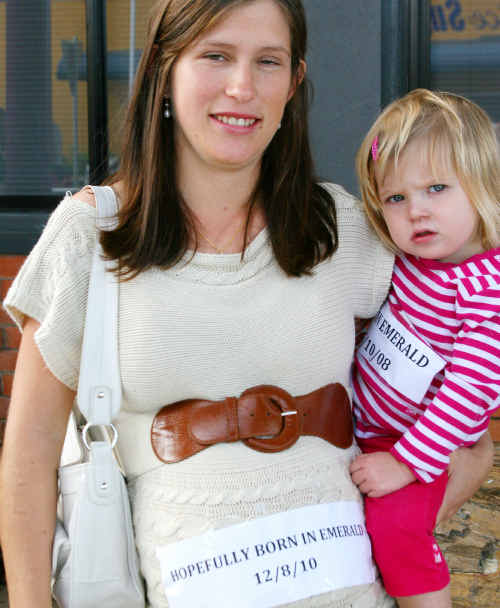 ANGRY: Mara Rogers fears her husband won’t make the birth of their child. nk-240610-008 ANGRY: Mara Rogers fears her husband won’t make the birth of their child. nk-240610-008